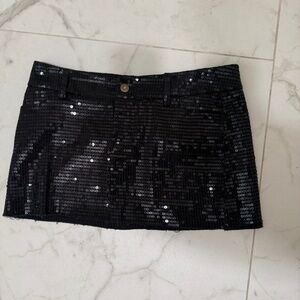 Women's XXI Sparkly Black Skirt
